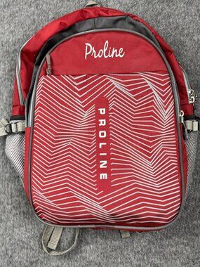 Proline Maroon Multi-Compartment Backpack - Tech/School Bag - Padded Straps